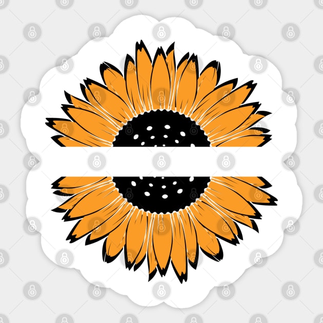 Little Aesthetic Sunflower Sticker by kamy1